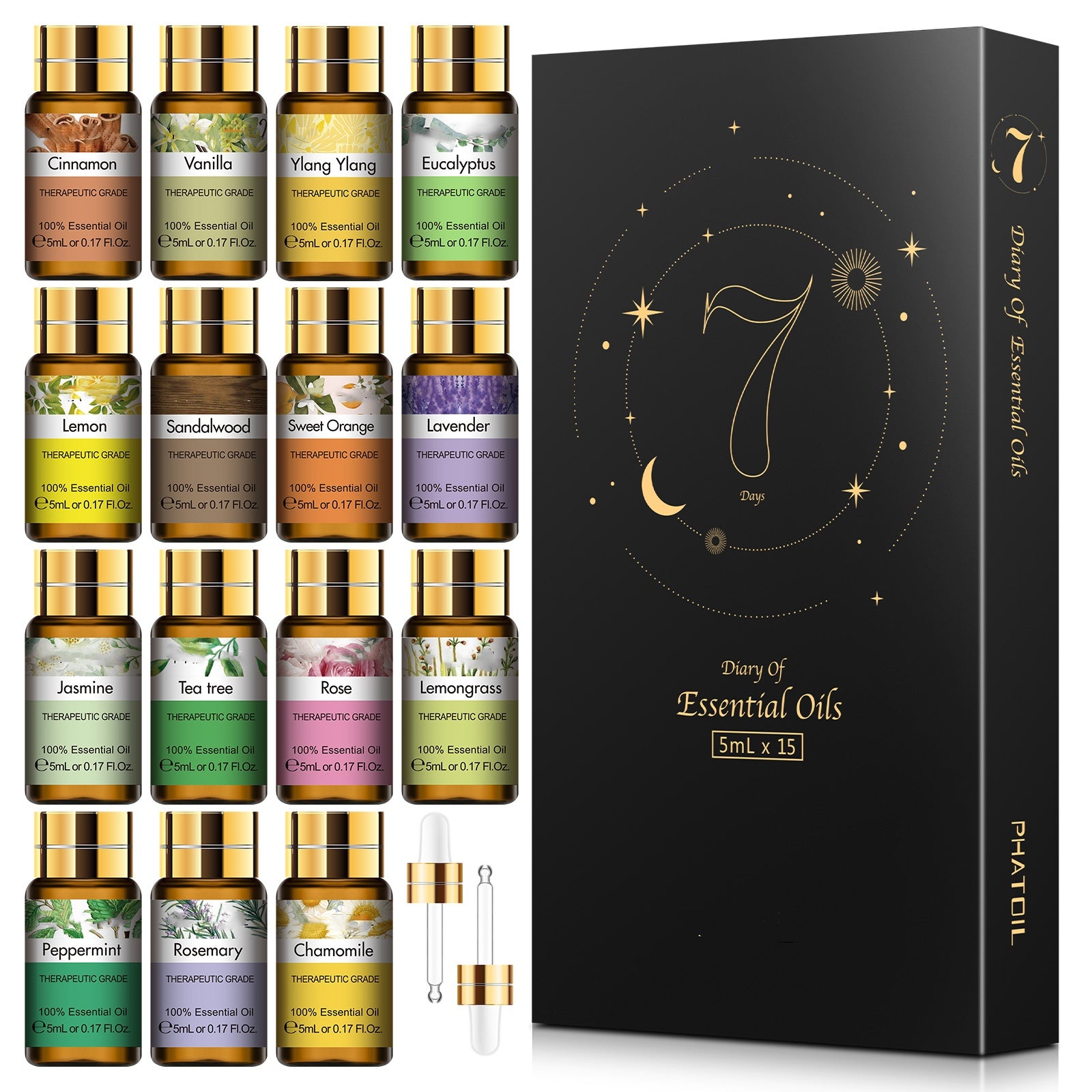 Pure Essential Oils 15pcs Gift Set Natural Plant Aroma Pure Essential Oils 15pcs Gift Set Natural Plant Aroma